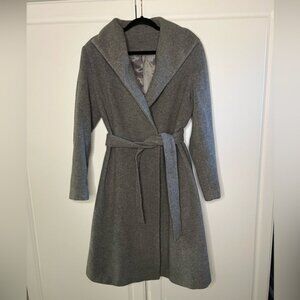 Calvin Klein Wool Blend Wrap Coat